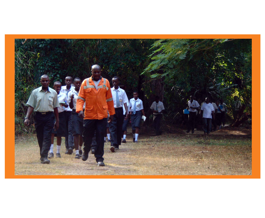 Kauai Secondary School visits Haller Park, Mombasa. The school emerged the winner of the GIC Phase I tree planting competition.